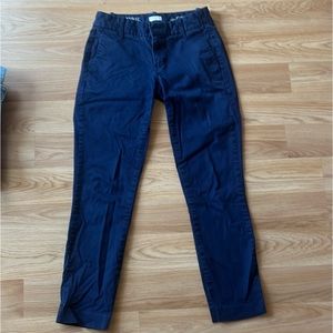 J. Crew Frankie navy blue ankle pants size 00